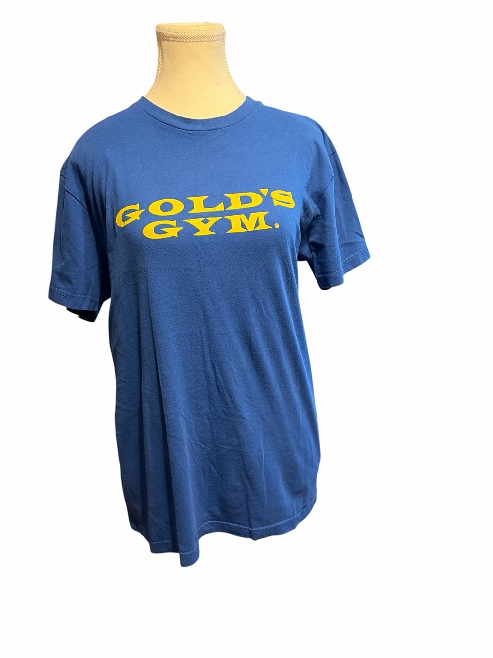 Gold's Gym Blue Logo Short Sleeve Tee